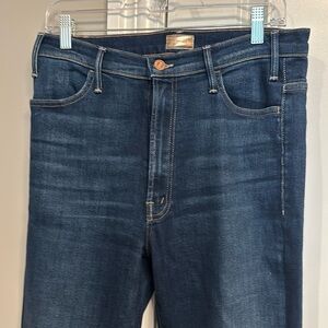 Mother the hustler gray ankle jeans-30